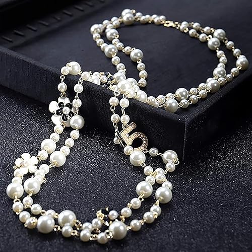 Elegant Pearl Long Necklace for Women