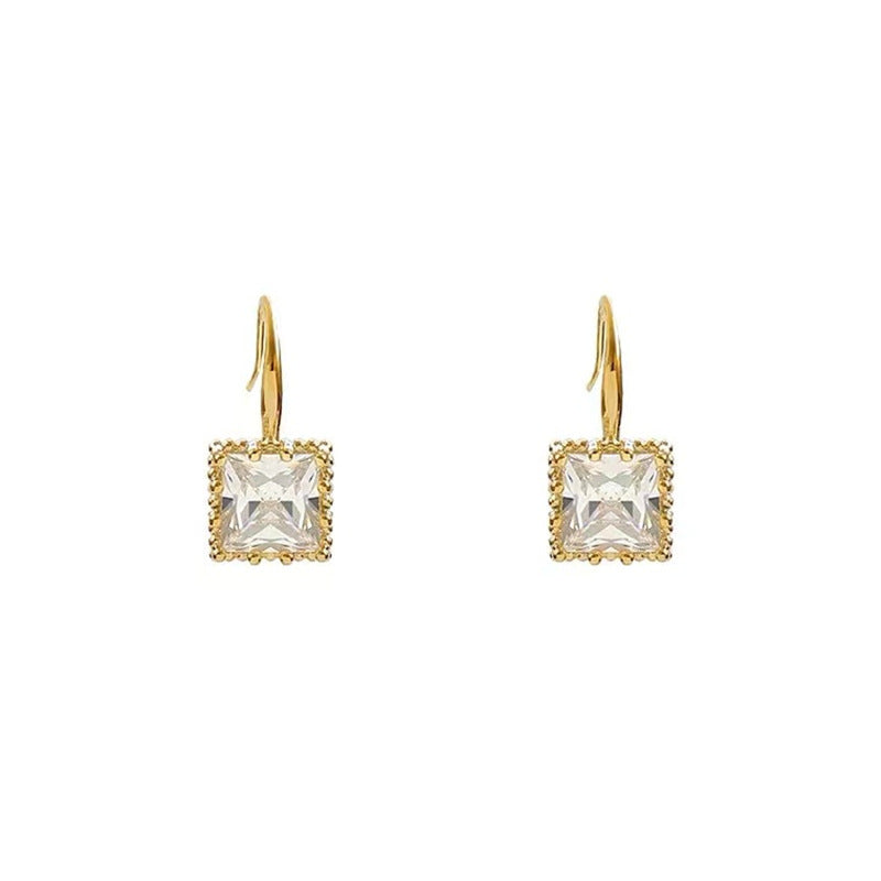 Cubic Zirconia Dangle Drop Earrings