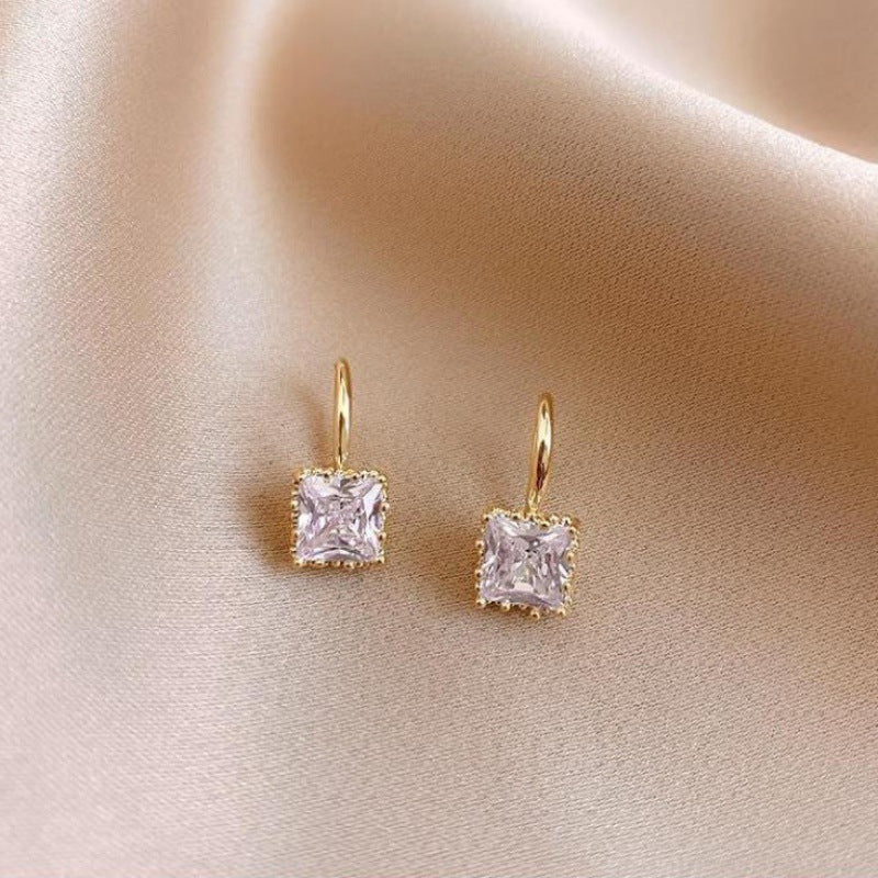 Cubic Zirconia Dangle Drop Earrings