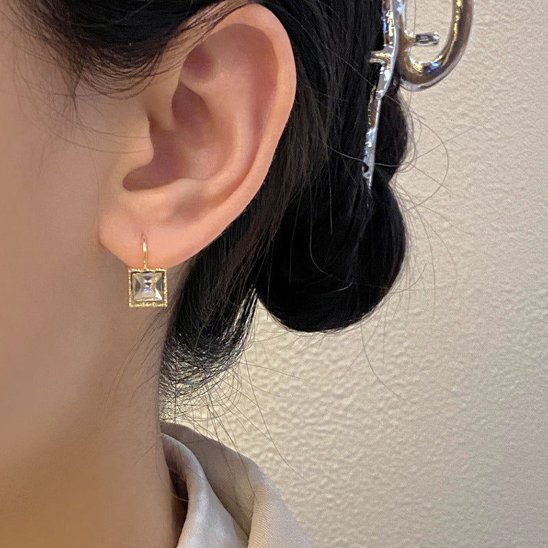 Cubic Zirconia Dangle Drop Earrings