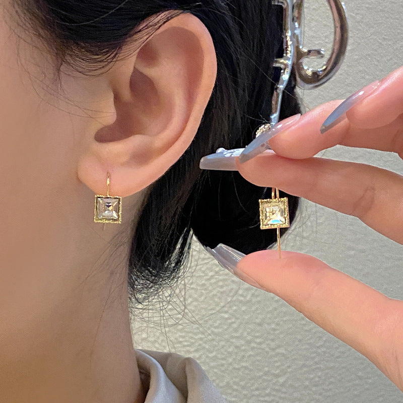 Cubic Zirconia Dangle Drop Earrings