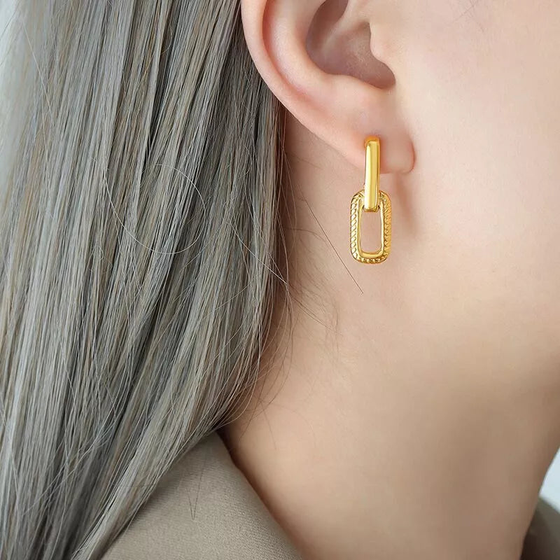 U shape Hook Drop Dangle Earring