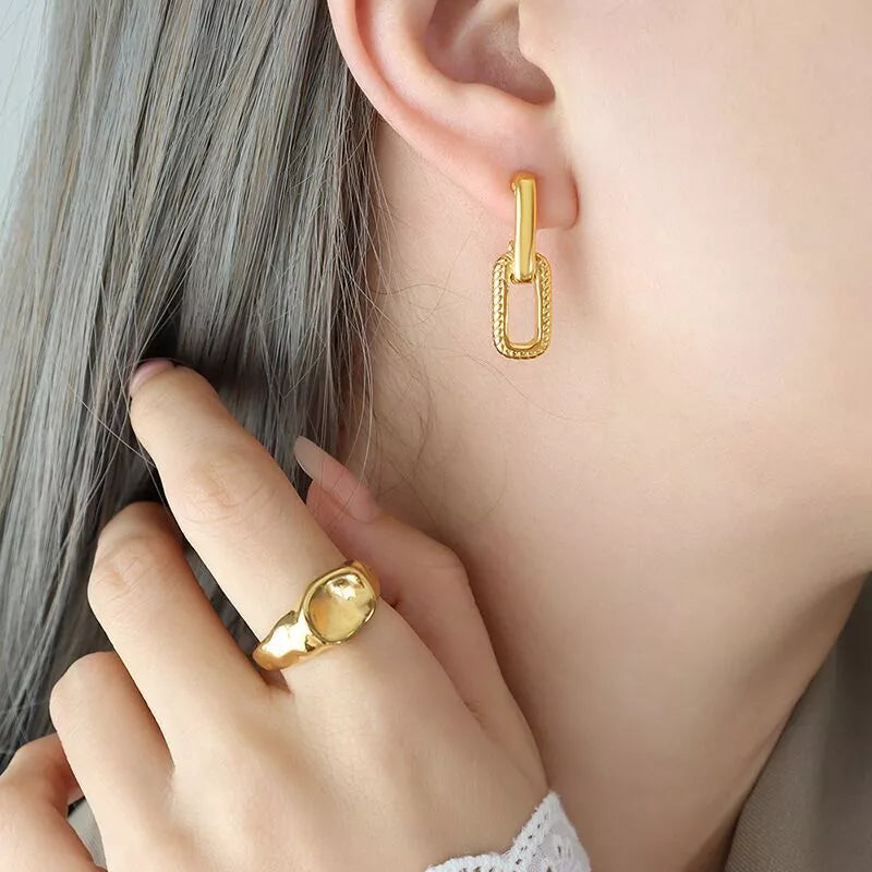 U shape Hook Drop Dangle Earring