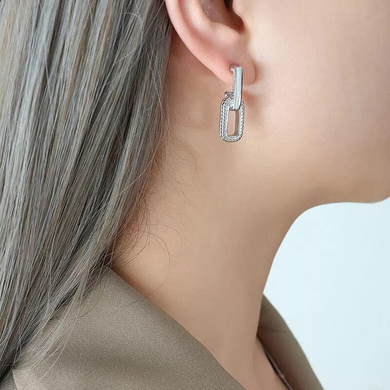 U shape Hook Drop Dangle Earring