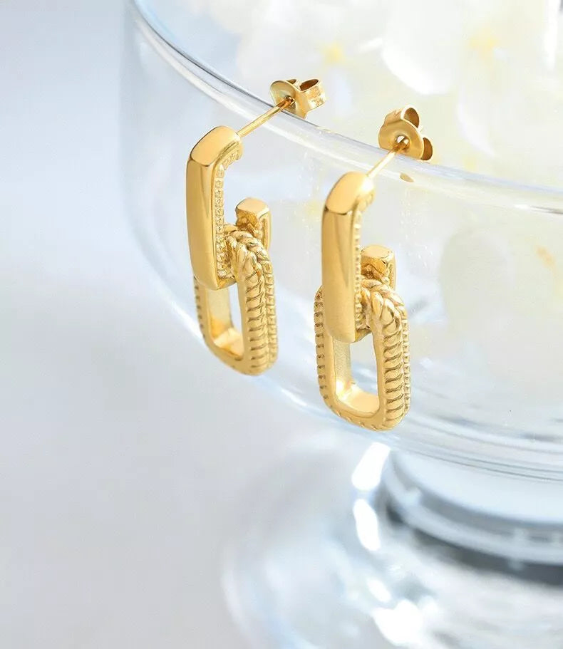 U shape Hook Drop Dangle Earring
