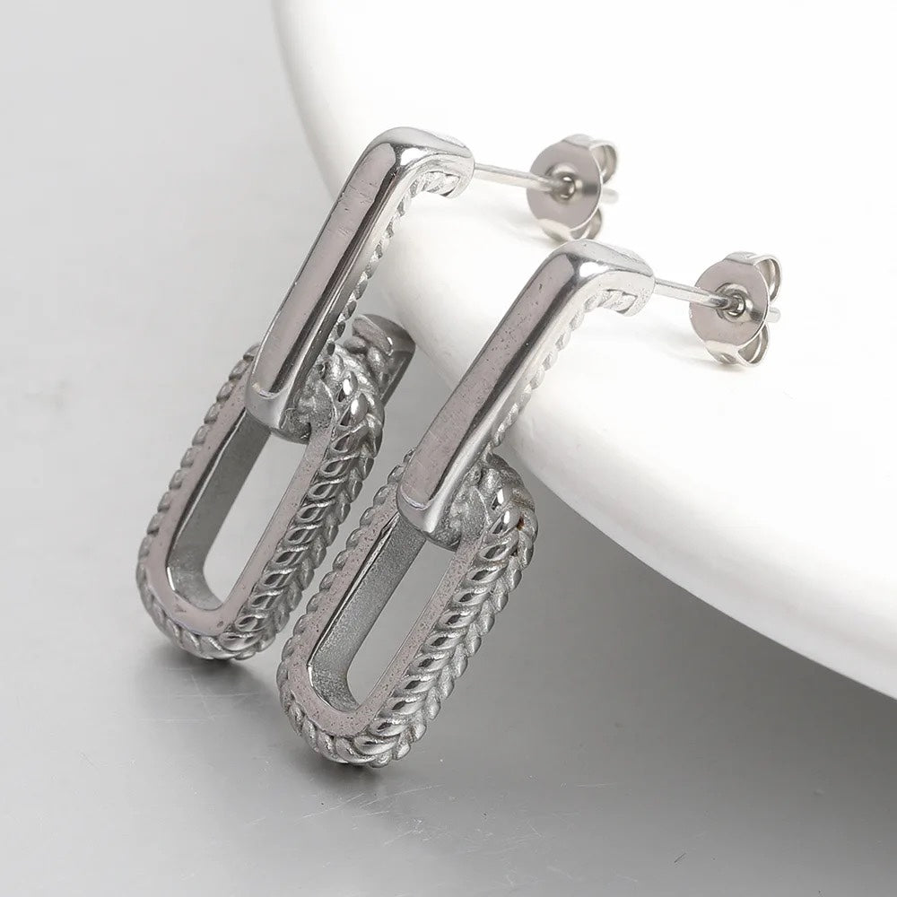 U shape Hook Drop Dangle Earring