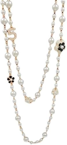 Elegant Pearl Long Necklace for Women