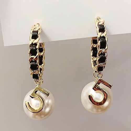 Elegant Pearl Hoop Earrings for Women