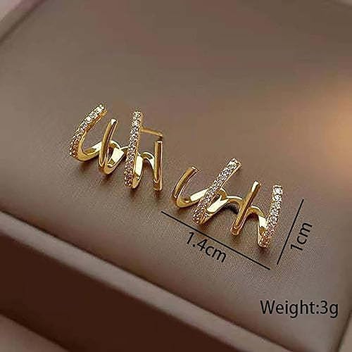 Four Claw Earrings for Women Cuff Hypoallergenic Design