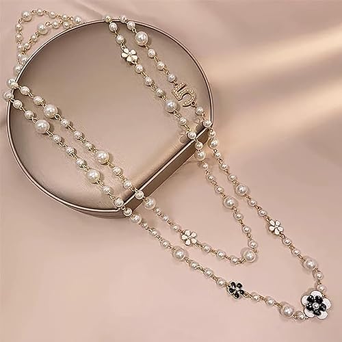 Elegant Pearl Long Necklace for Women