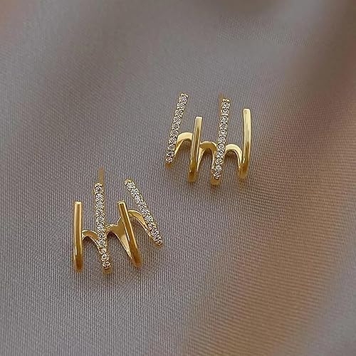 Four Claw Earrings for Women Cuff Hypoallergenic Design